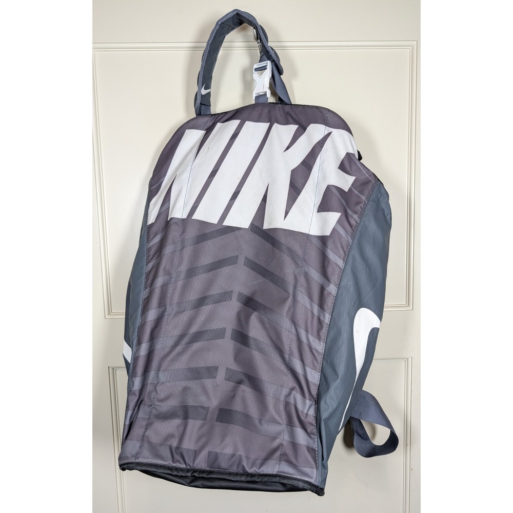 Nike Alpha Training Duffel Bag Crossbody Gray Large Carry System Sport Travel